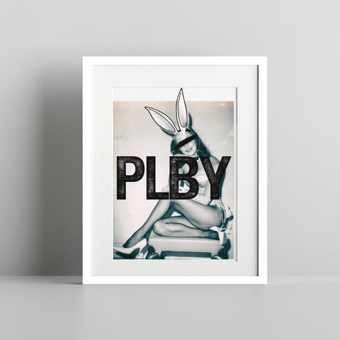 Vintage Inspired PLBY Art Print Wall Decor for Home