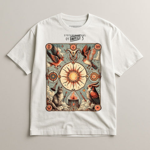 Mystical Birds and Animals Graphic T-shirt