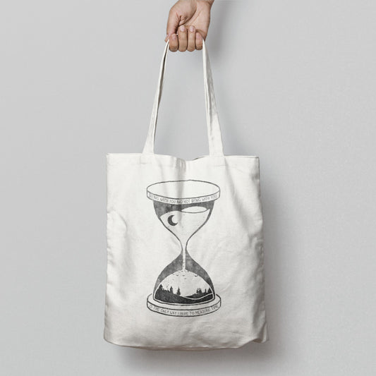Unique Artistic Hourglass Design Tote Bag