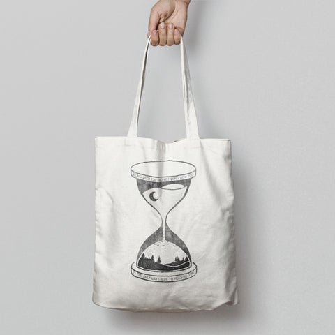 Unique Artistic Hourglass Design Tote Bag