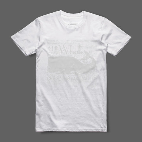 White Graphic Tee With Elephant Design