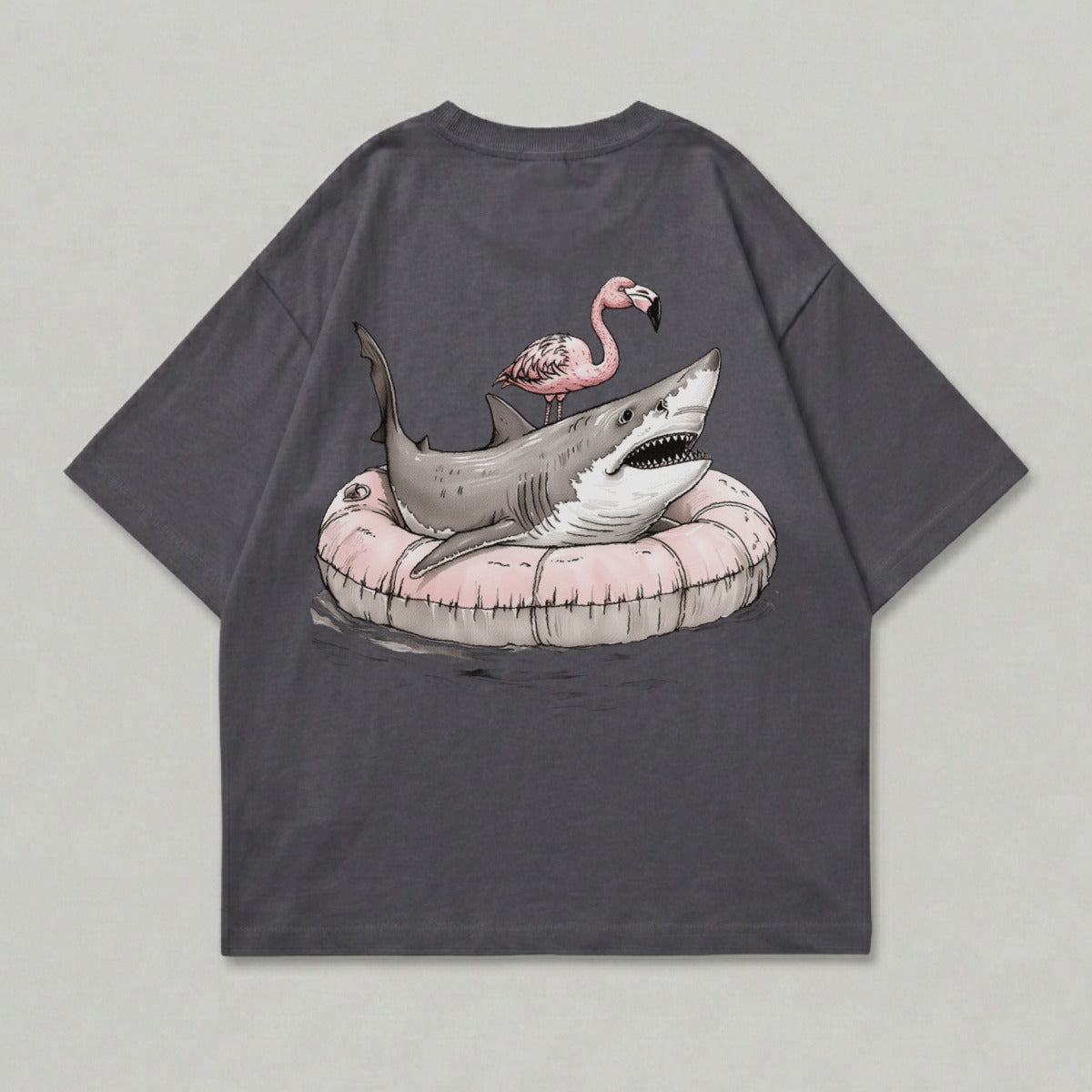 Funny Shark Flamingo Pool Float Design product type