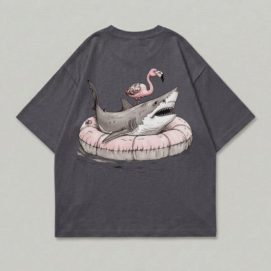 Funny Shark Flamingo Pool Float Design product type