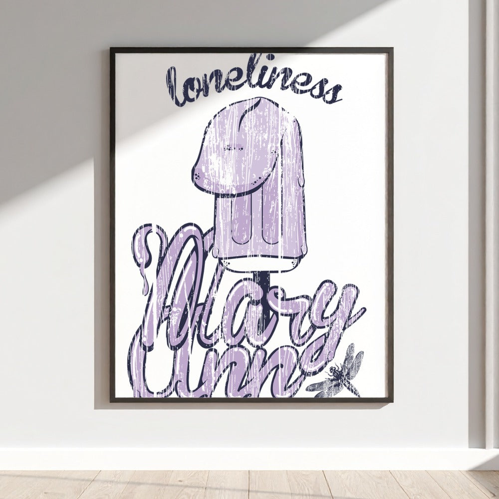 Loneliness Mary Ann Ice Cream Artwork Poster