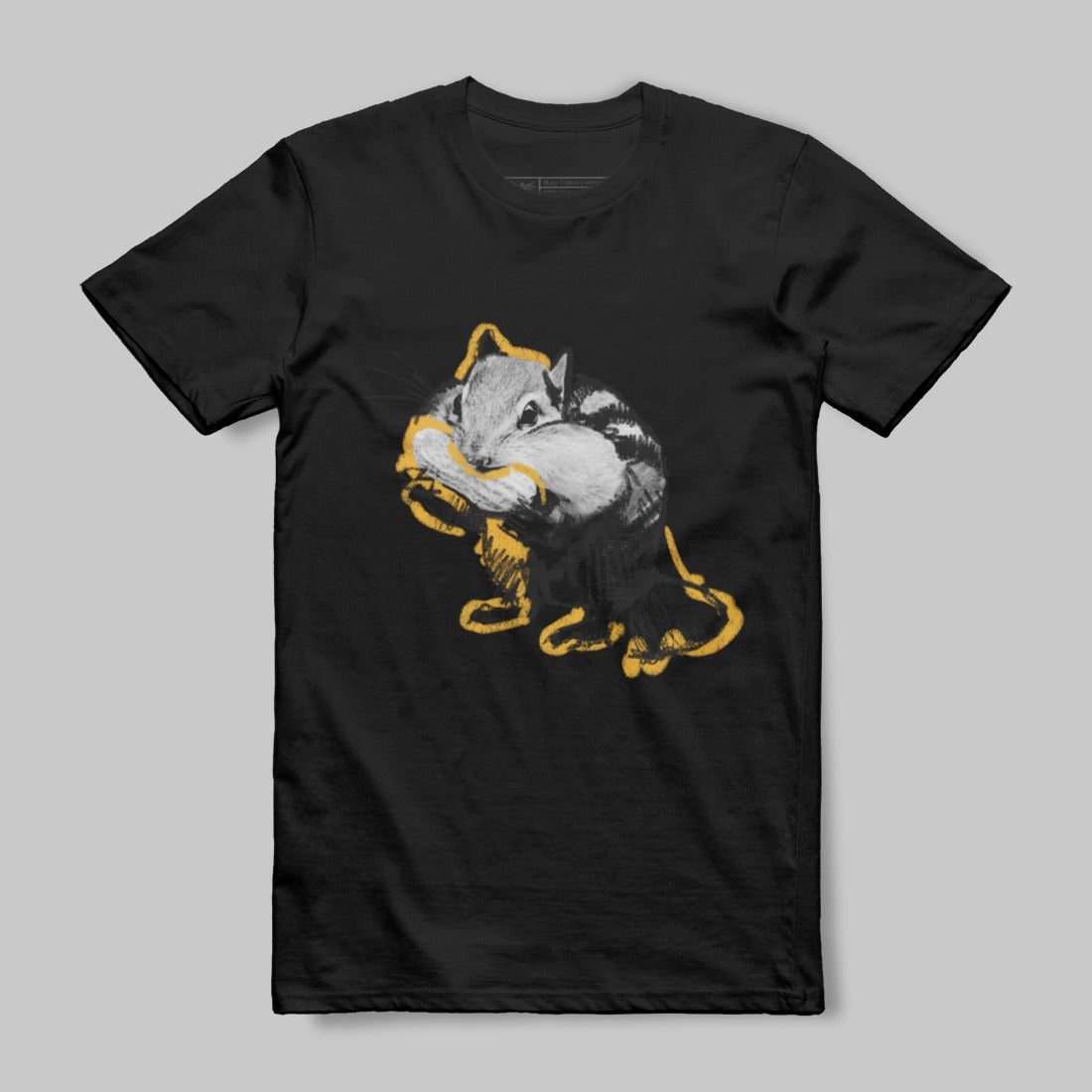 Cute Chipmunk Eating Snack Graphic T-shirt