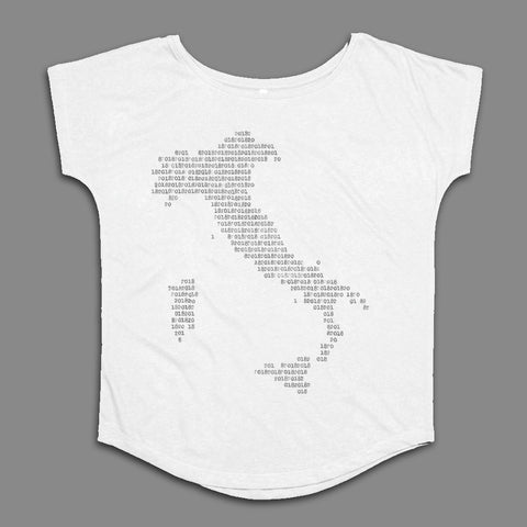 Binary Code Shirt Featuring Italy Map Design Top