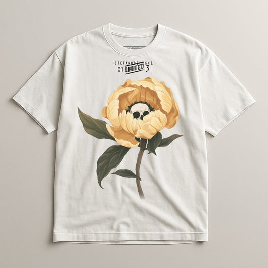 Floral Skull Graphic Tee Unique Limited Edition