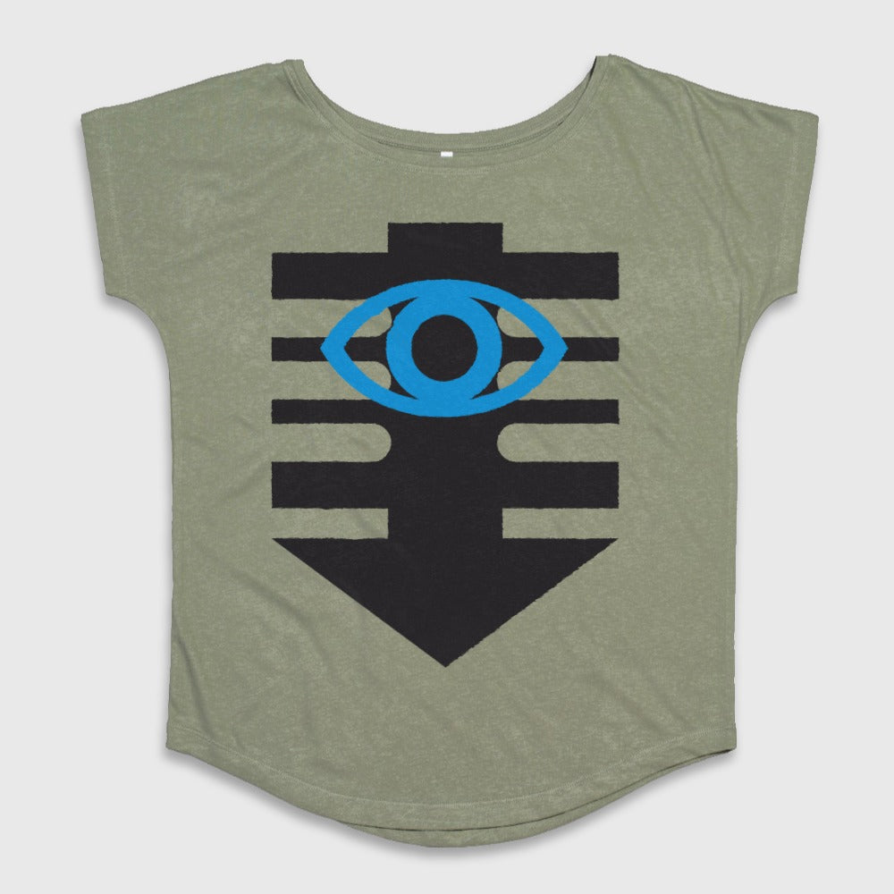 Eye Symbol Graphic Design on Army Green Product