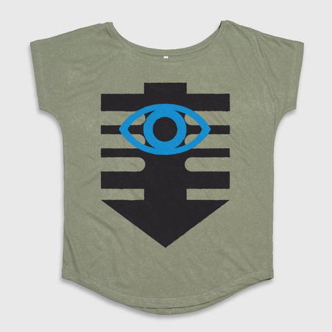 Eye Symbol Graphic Design on Army Green Product