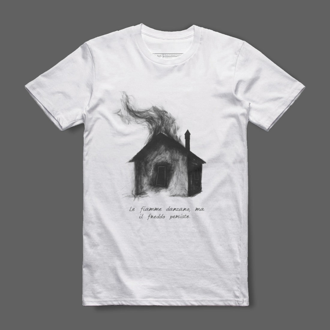 Le fiamme danzano ma il freddo persiste T-shirt product