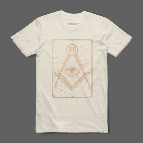 Mystical Eye and Symbols Graphics T-shirt