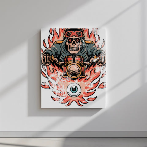 Quadro canvas evil-biker
