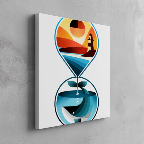 Quadro canvas clessidra