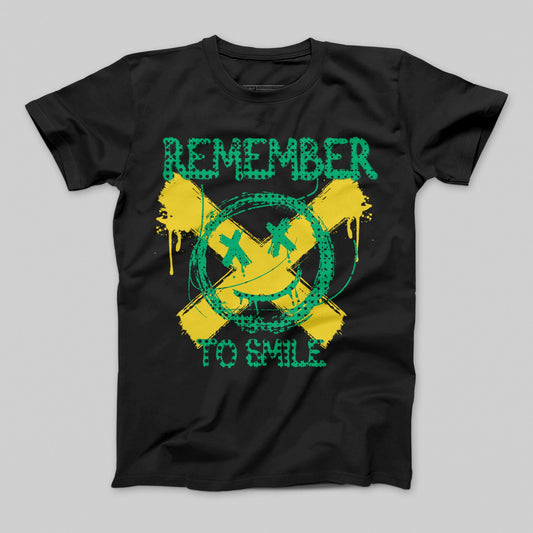 Remember To Smile Graphic Tee Shirt Product