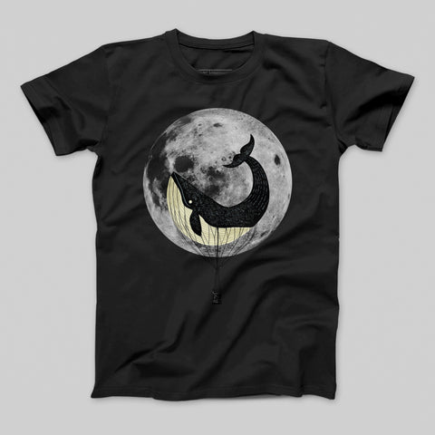 T-shirt donna boyfriend moon_whale_chiari