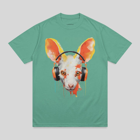 Vibrant Animal Head Headphones Paint Splatter product type