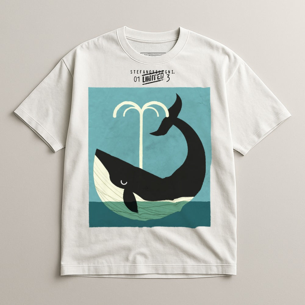 Playful Whale Graphic T-Shirt With Unique Artwork