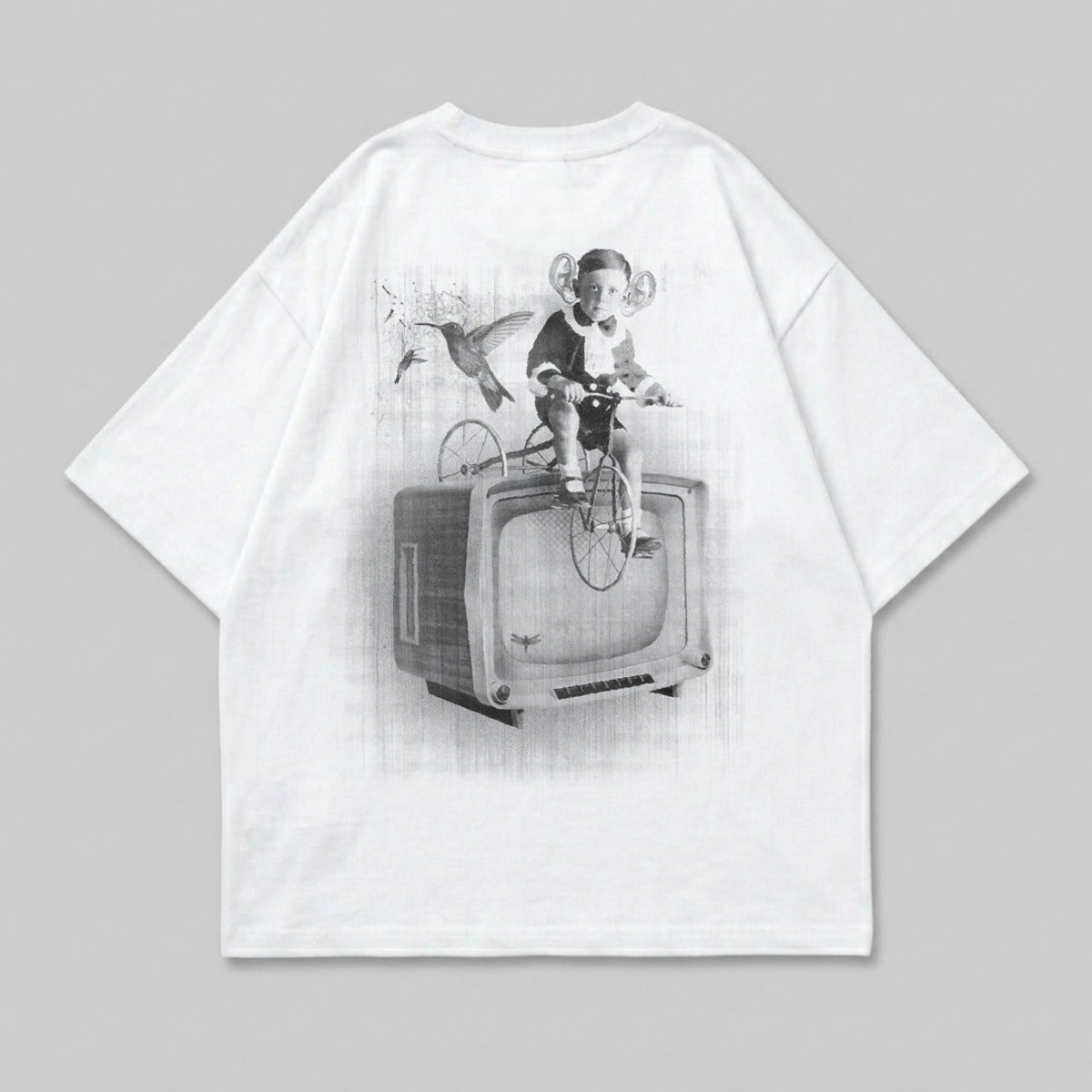 Child big ears bike vintage TV bird product type