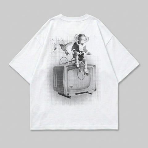Child big ears bike vintage TV bird product type