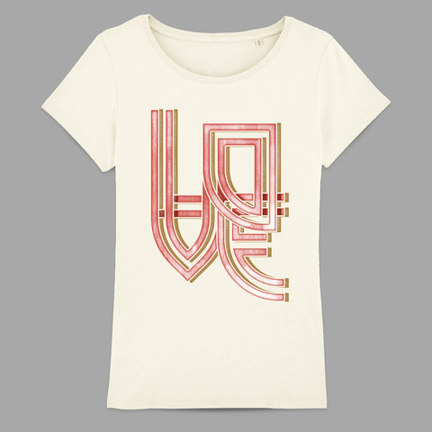 Stylish Graphic Love Print T-shirt for Every Day Wear
