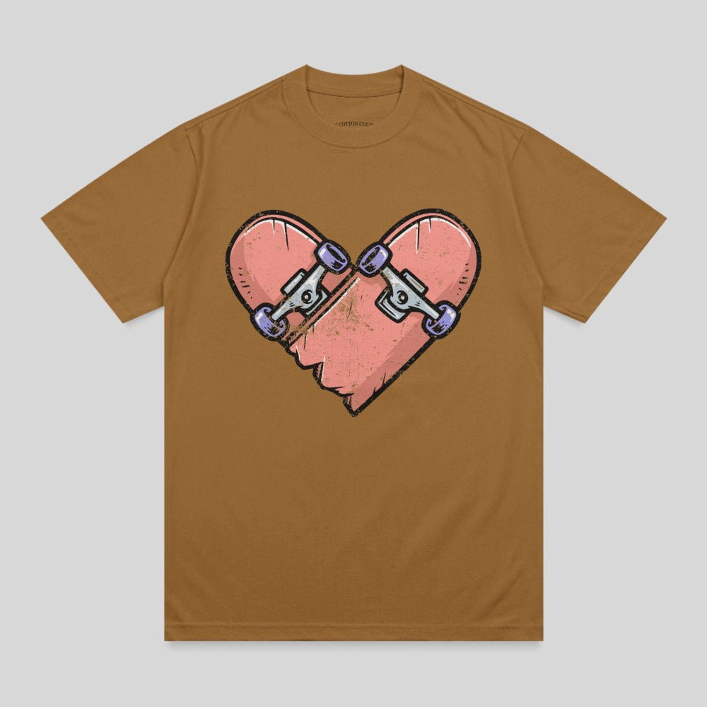 Skateboard Broken Heart Design Pink Wheels Product type