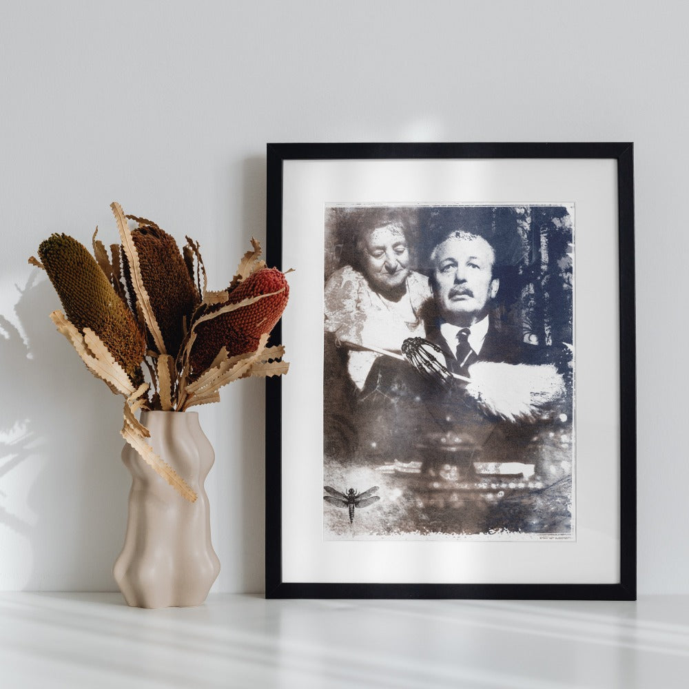 Vintage Artistic Portrait Print Wall Art Decor