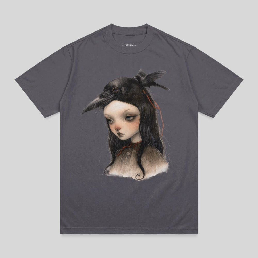 Gothic Girl Raven Headpiece Fantasy Artwork product type