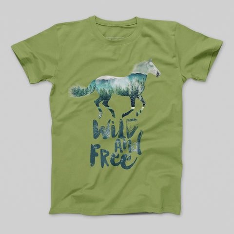 T-shirt donna boyfriend horse copia