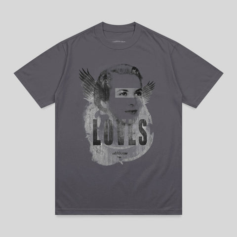 Dark Grey Pixelated Face Wings LOTES old cream product type