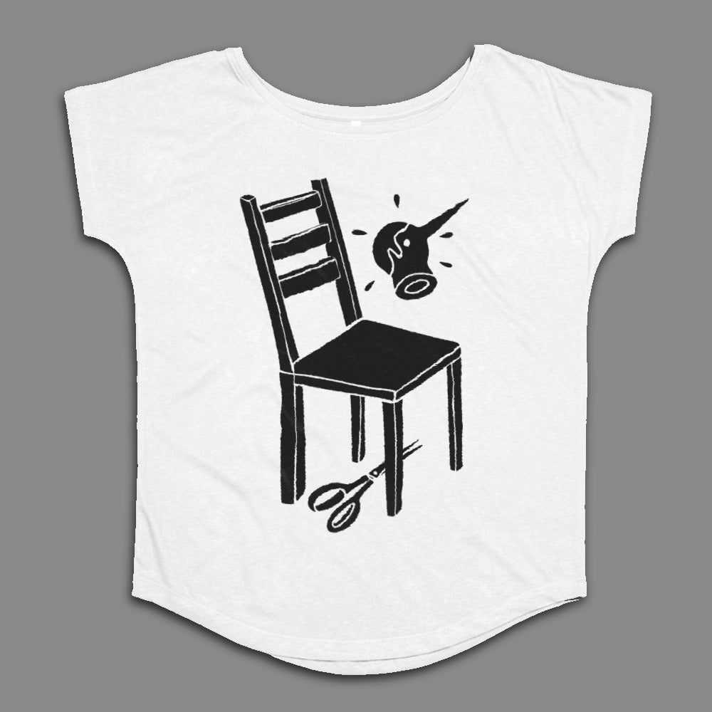 Unique Chair and Scissors Graphic Designer Tee