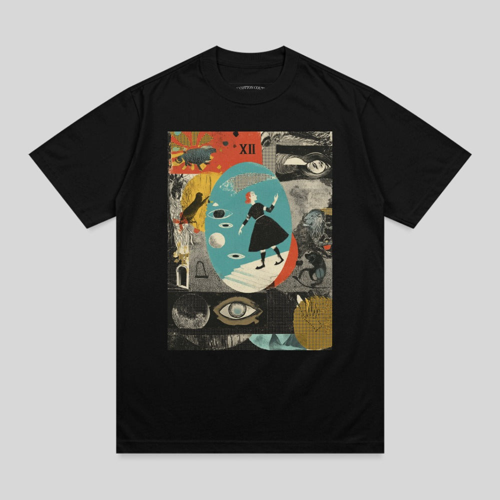 Surreal Collage Woman Artistic Graphic Dreamlike T-shirt