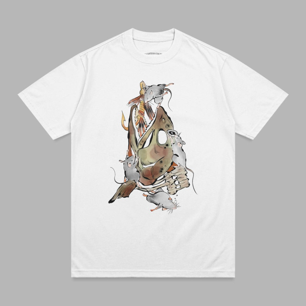 Unique Fish Head Skeleton Rats Lures Hooks Graphic Art product type