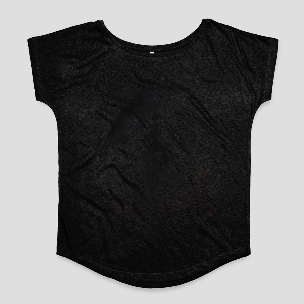 Black Loose Fit Women's Casual Wear Top