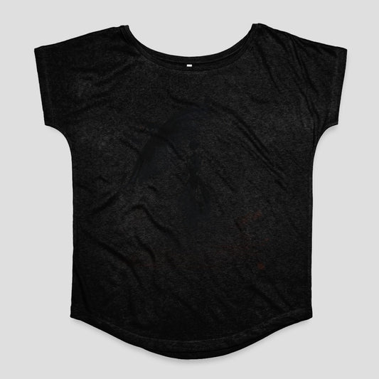 Black Loose Fit Women's Casual Wear Top