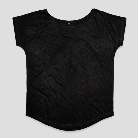 Black Loose Fit Women's Casual Wear Top