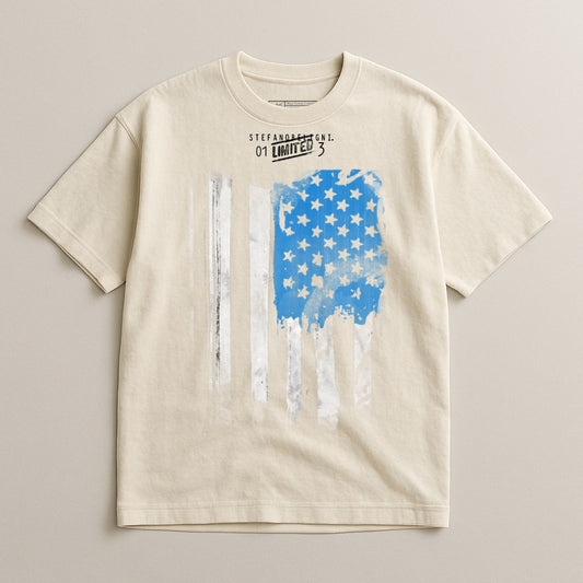 Vintage USA Flag Graphic Tee American Style product