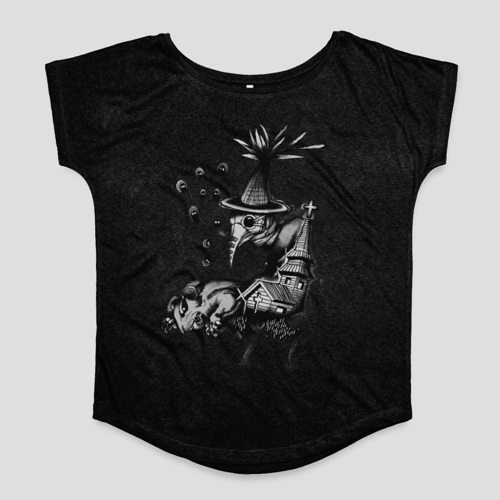 Gothic Plague Doctor and Haunted Church Top
