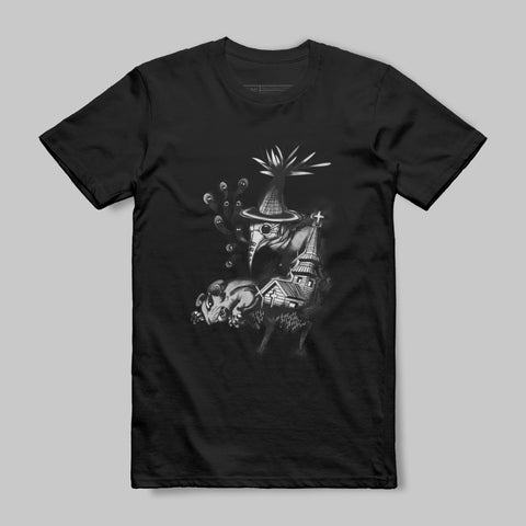 Gothic Plague Doctor Design Graphic Tee