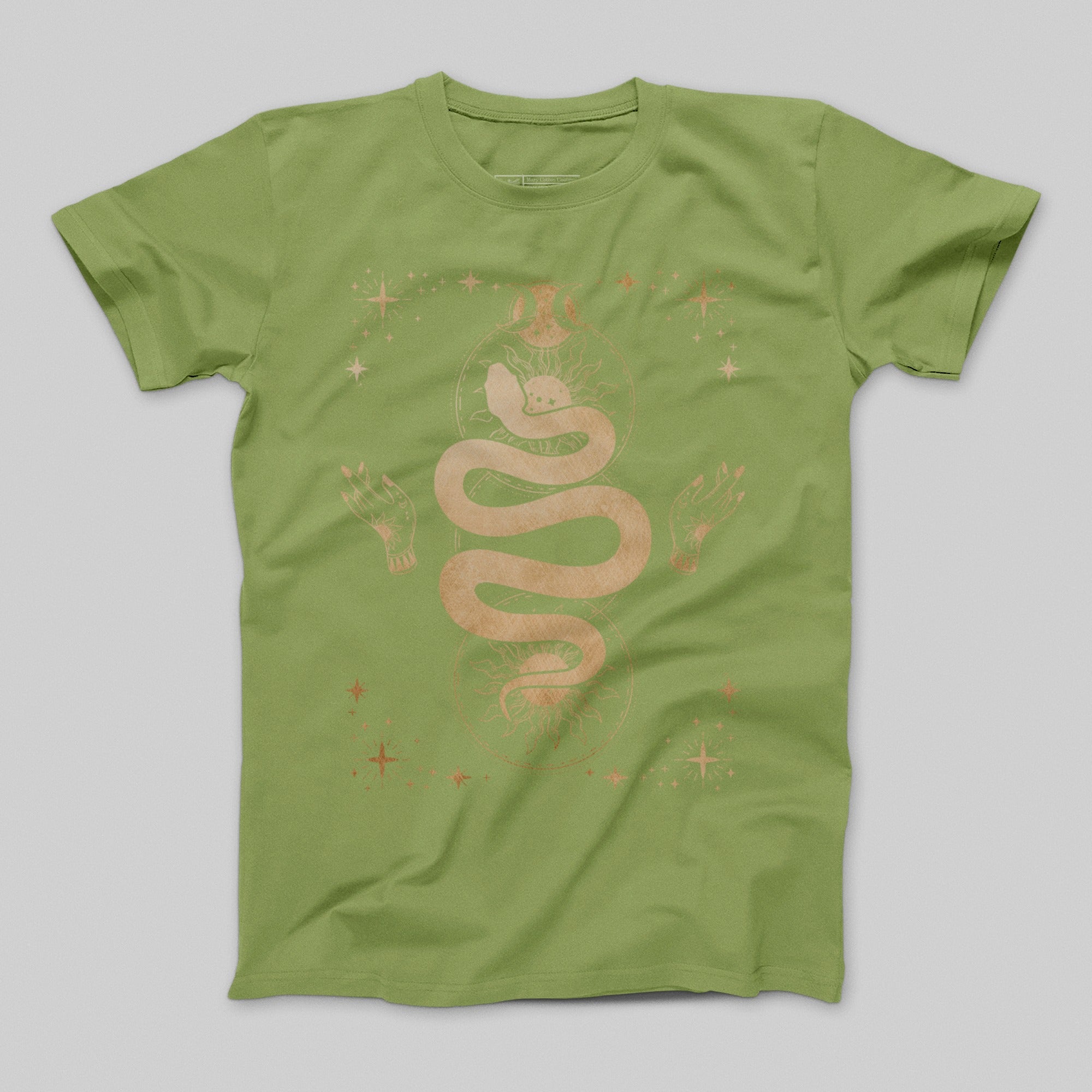 Mystical Snake and Hands Graphic T-shirt Product