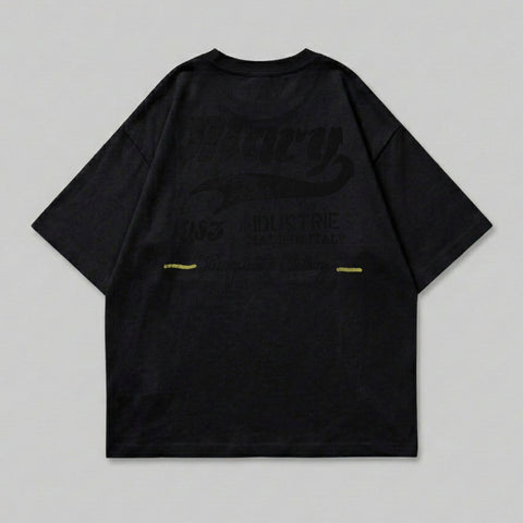 Black t-shirt with "Dilary Industrie" and "Made in Italy" text.