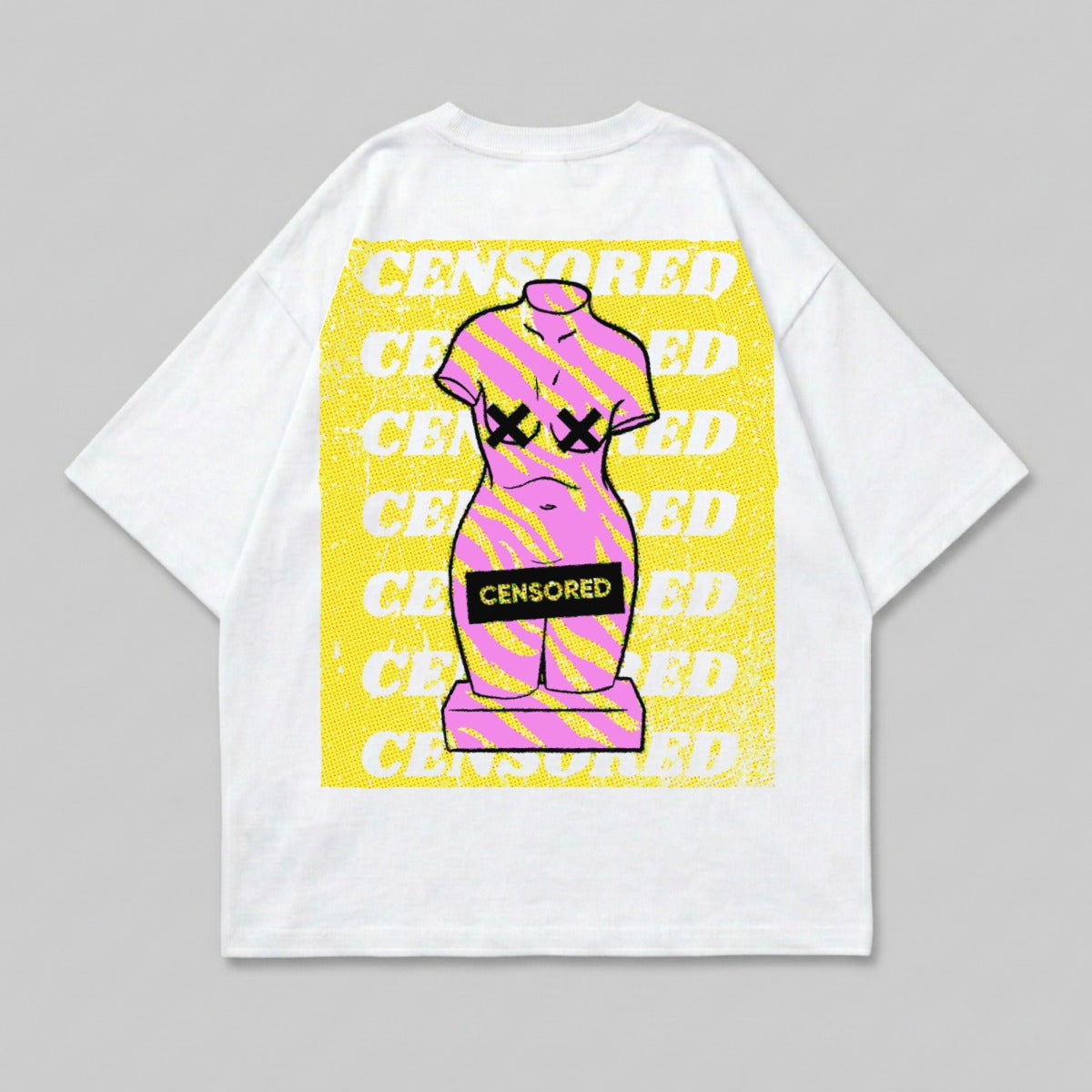 Censored Pop Art Statue Design Zebra Pattern product type