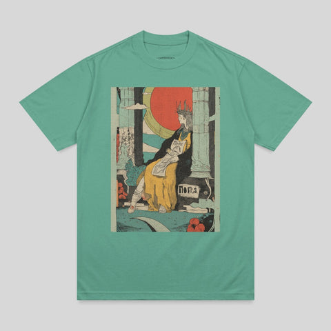 Nora Queen Sun Pillar Graphic Design Print T-Shirt
