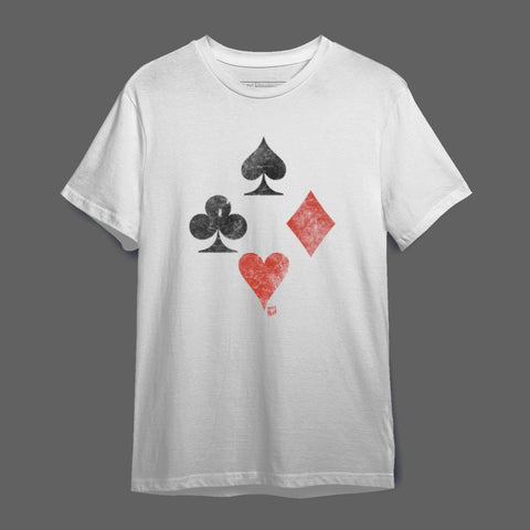 Four Classic Card Suits Graphic T-shirt