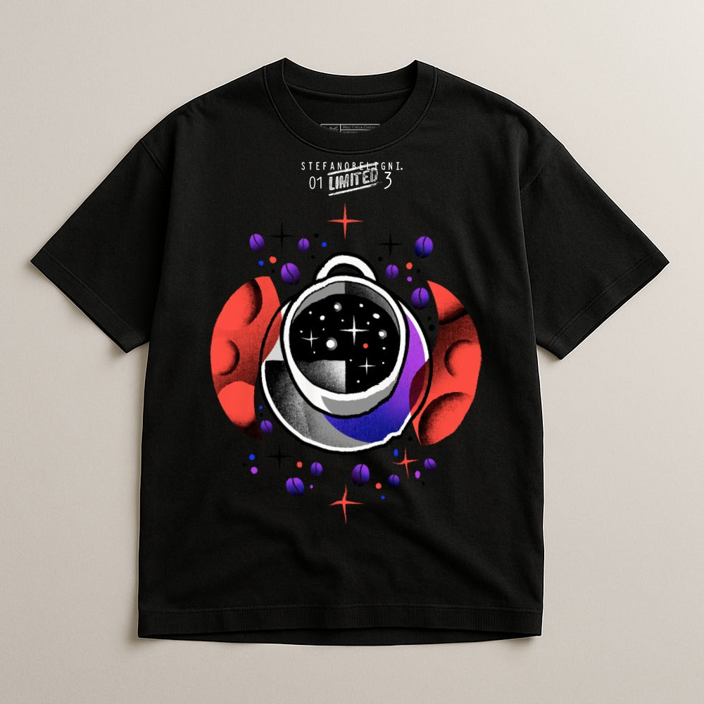Unique Astronaut Galaxy Graphic Design T-Shirt