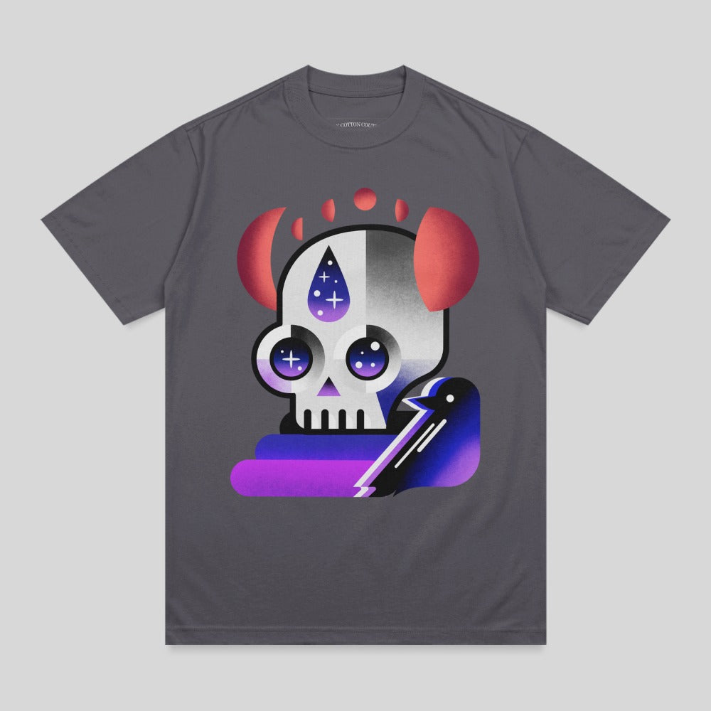 Cosmic Skull Moon Phases Starry Eye Raven product type