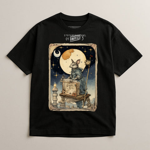 Fantasy Rabbit and Moon Graphic Tee Product