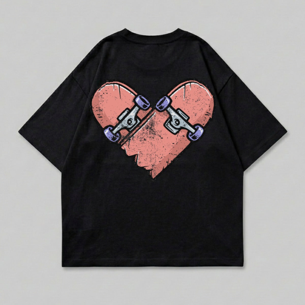 Skate Heart Graphic Broken Style Unisex Product Type