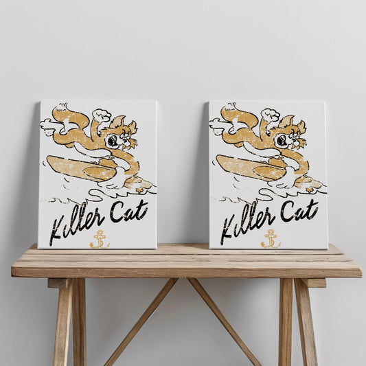 Quadro canvas Killer Cat
