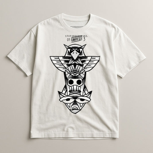 Limited Edition Black and White Graphic T-shirt