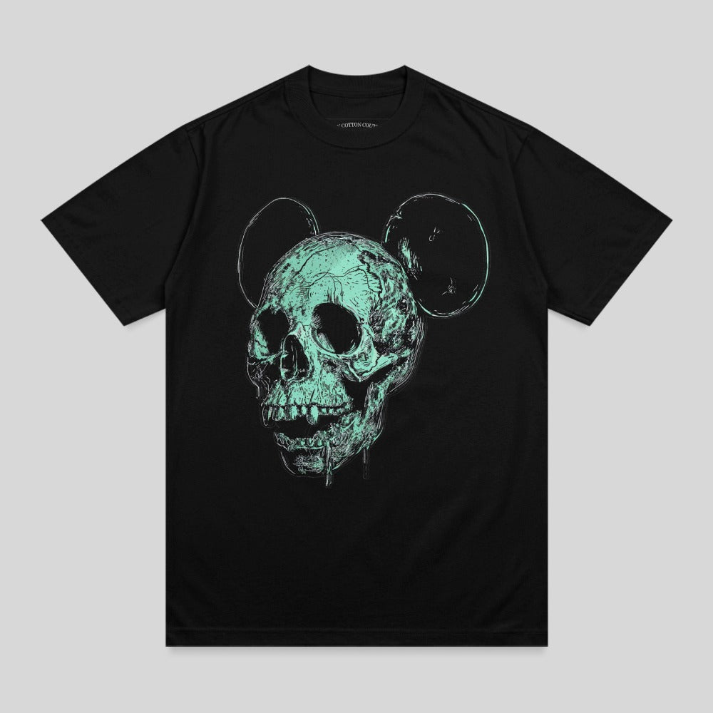 Mystic Green Mouse Ear Skull Drip Graphic product type